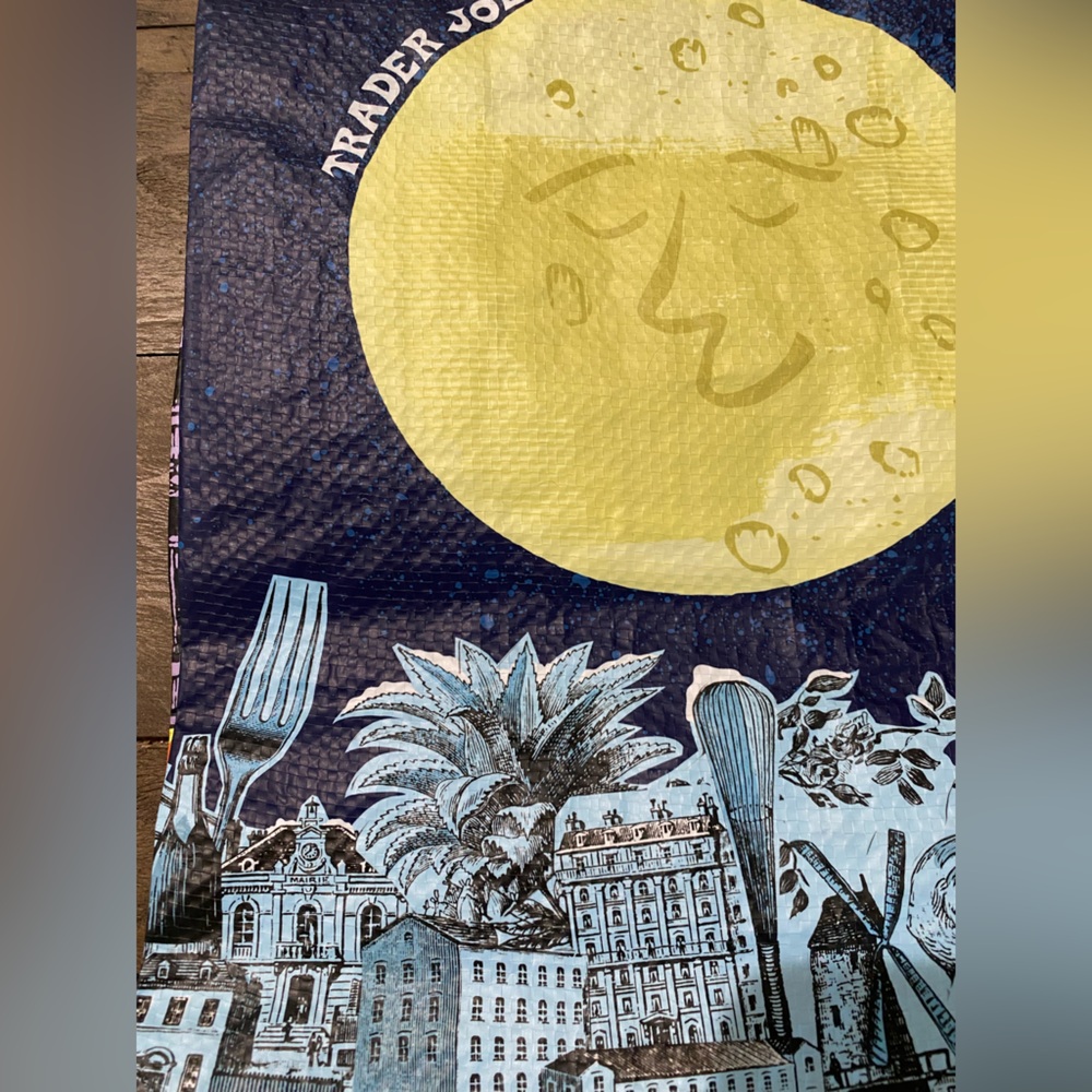 Trader Joe's 2016 Moon Reusable Bag Limited Edition Happy New Year Moon NEW NWOT - Picture 5 of 16